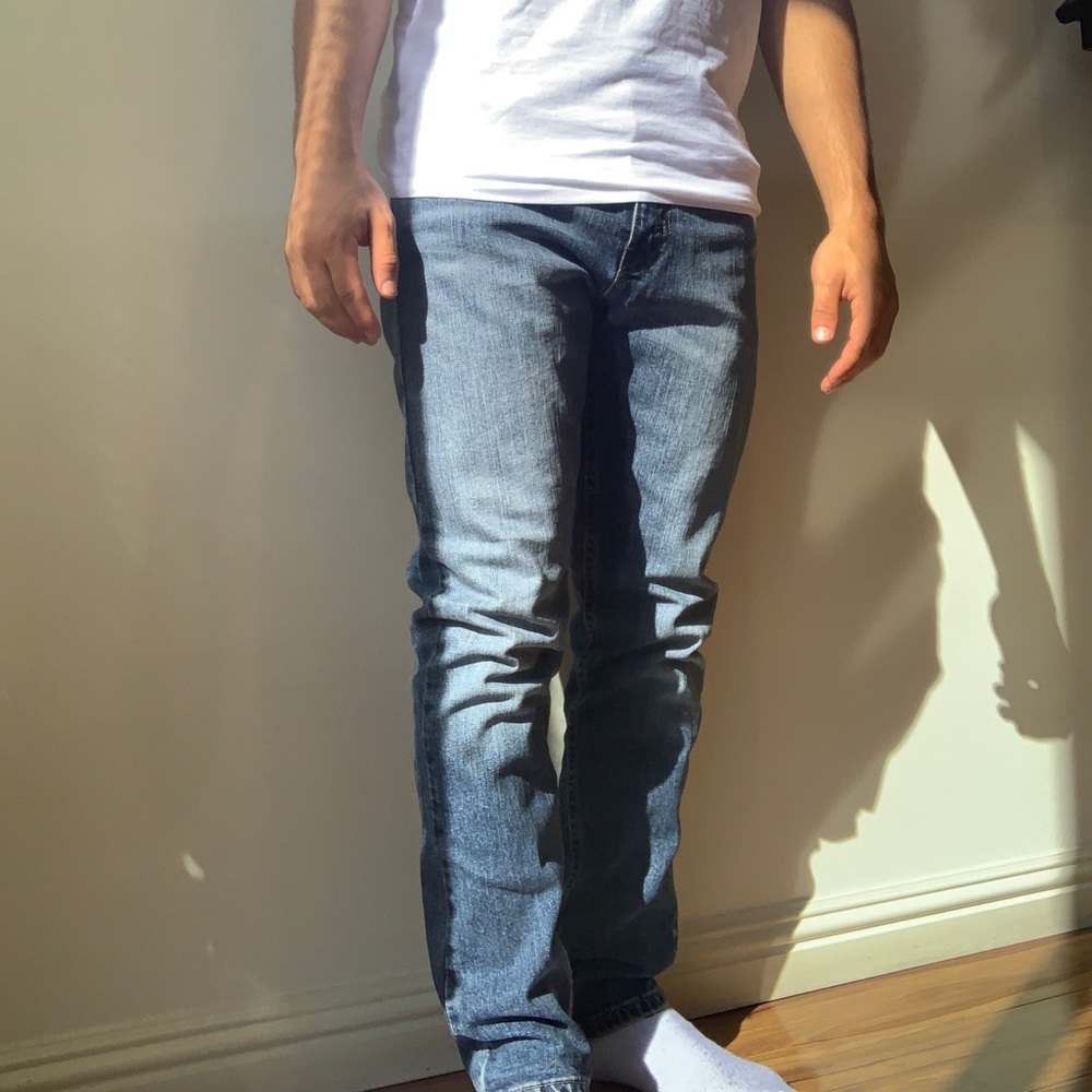 Washed Blue Levi Jeans